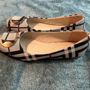 Fashion Spring GUIianglai Square Toe Bow Flat Women' Shoes Size 39 EU/ 8-8.5 US